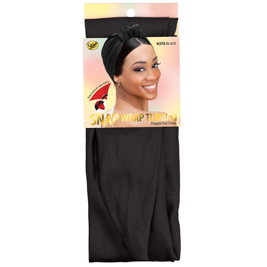 SNAP WRAP TURBAN [BLACK]