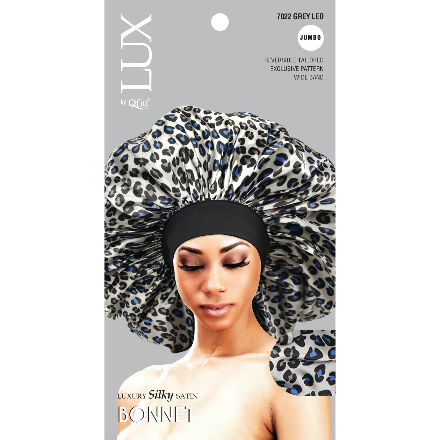 JUMBO LUXURY SILKY SATIN BONNET - PATTERN [ASSORT-6 PIECES SET]