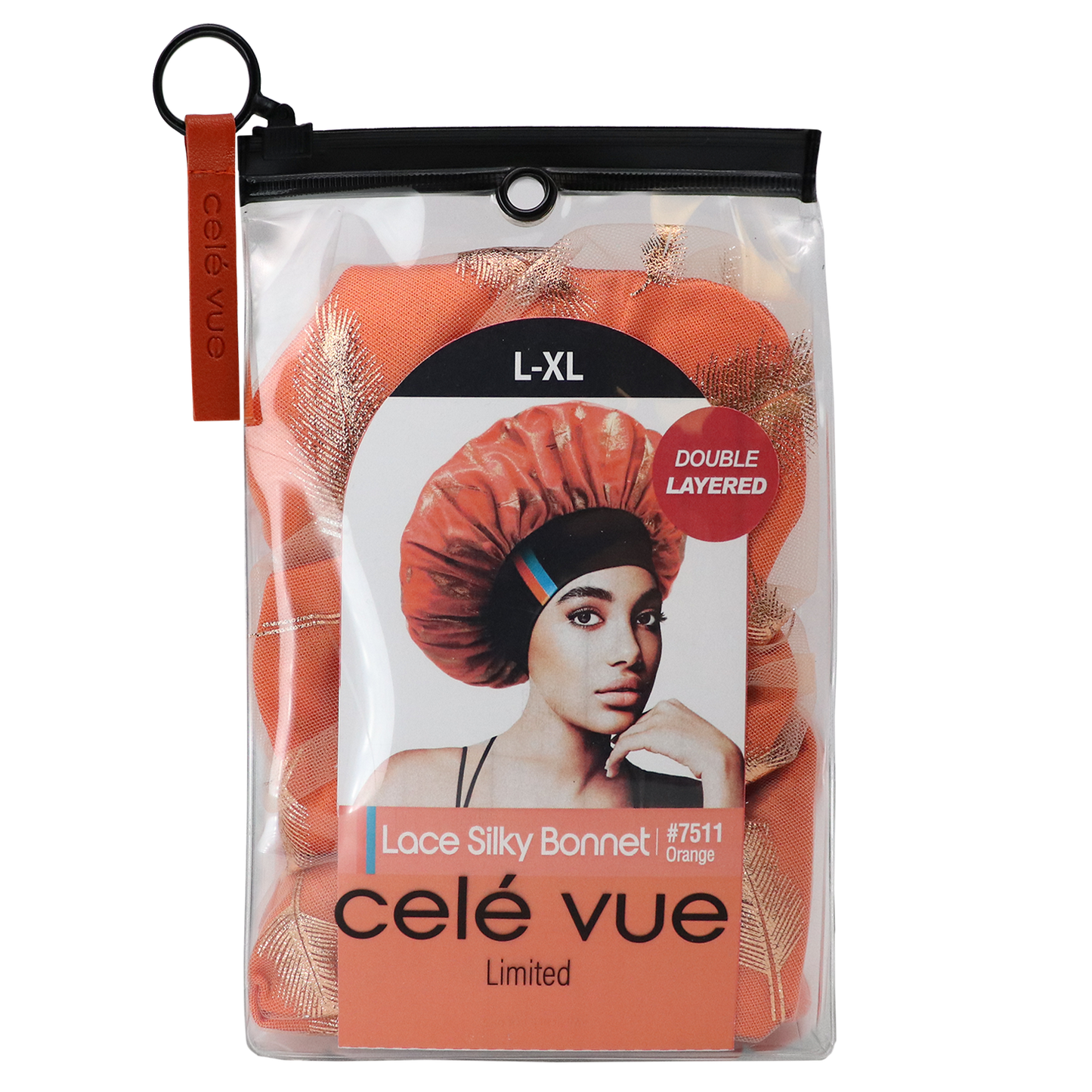 X-LARGE LACE SILKY BONNET [ASSORT-6 PIECES SET]