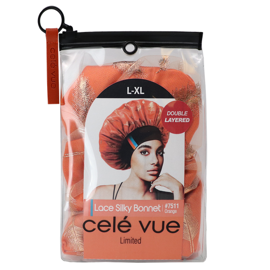 X-LARGE LACE SILKY BONNET [ASSORT-6 PIECES SET]