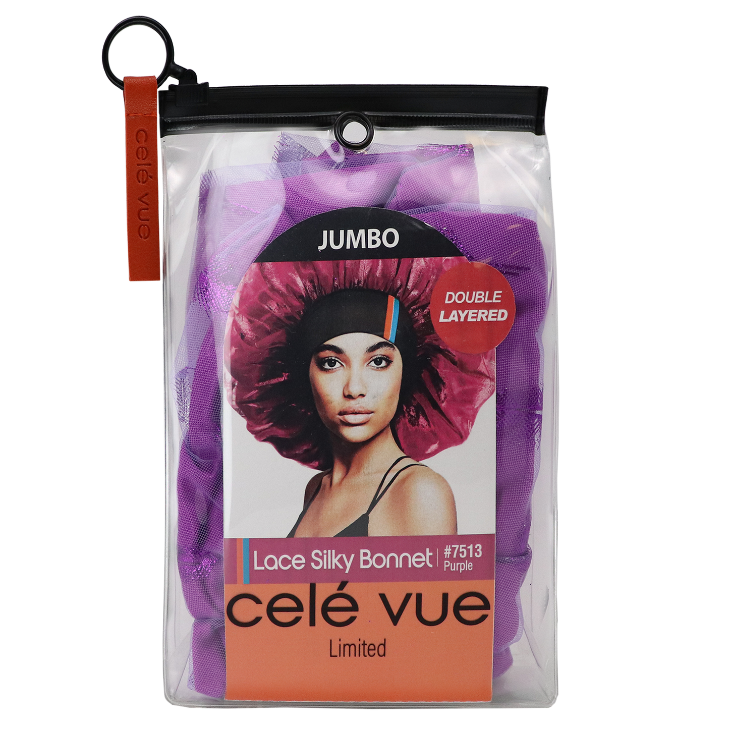 JUMBO LACE SILKY BONNET [ASSORT- 6 PIECES SET]