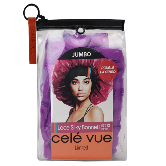 JUMBO LACE SILKY BONNET [ASSORT- 6 PIECES SET]