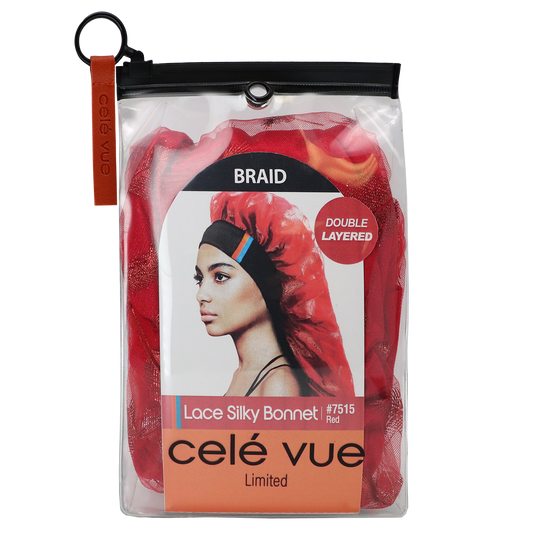 BRAID LACE SILKY BONNET [ASSORT- 6 PIECES SET]