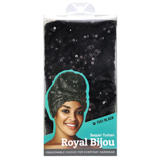 SEQUIN TURBAN ROYAL BIJOU