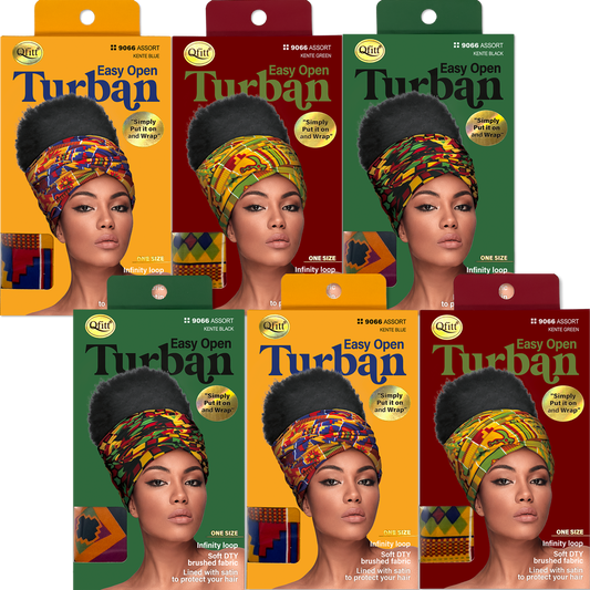 EASY OPEN TURBAN-PATTERN [ASSORT-6 PIECES SET]
