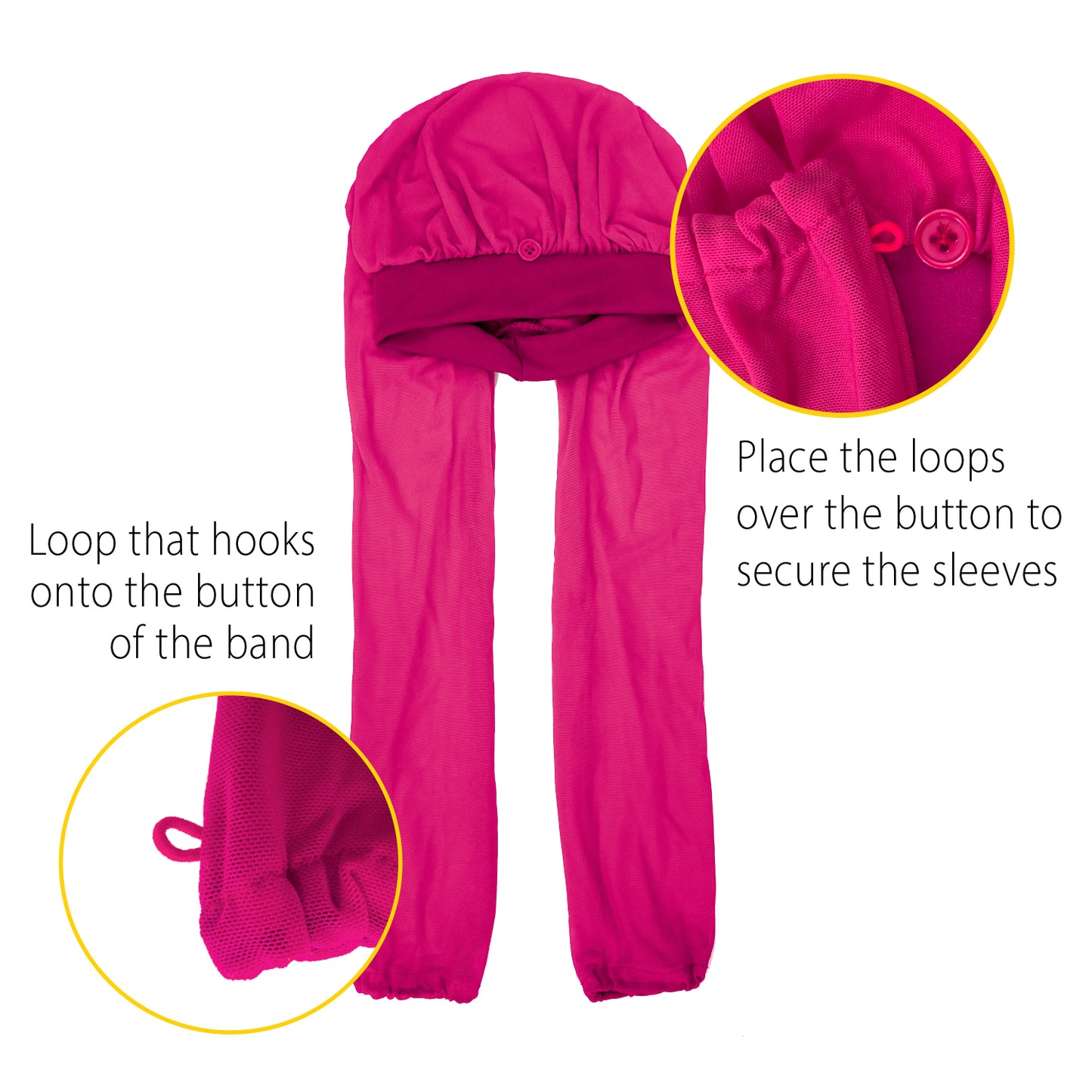 SOFT MESH SPLIT BONNET [ASSORT-6PCS SET]