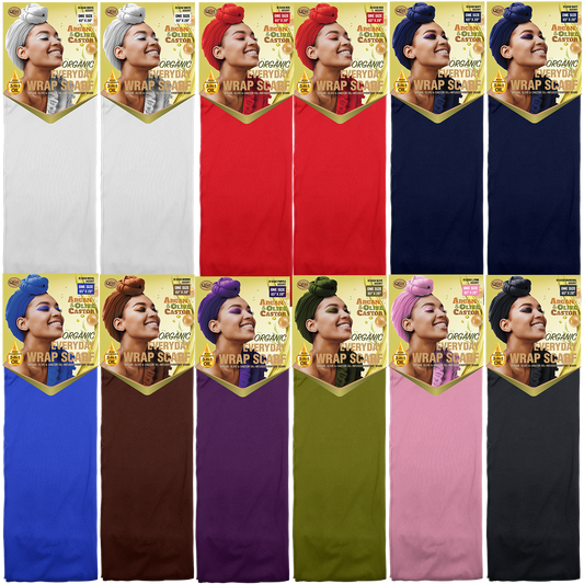 ORGANIC EVERYDAY WRAP SCARF [ASSORT-12PIECES SET]
