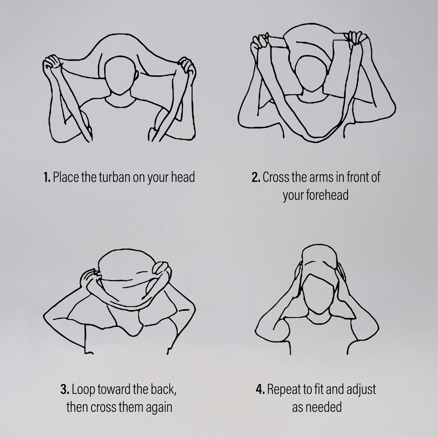 EASY TURBAN-PATTERN [ASSORT-6 PIECES SET]