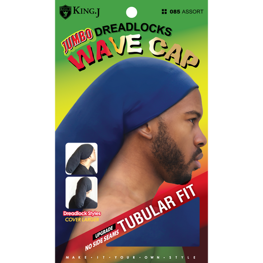 JUMBO DREADLOCKS WAVE CAP [ASSORT-12 PIECES SET]