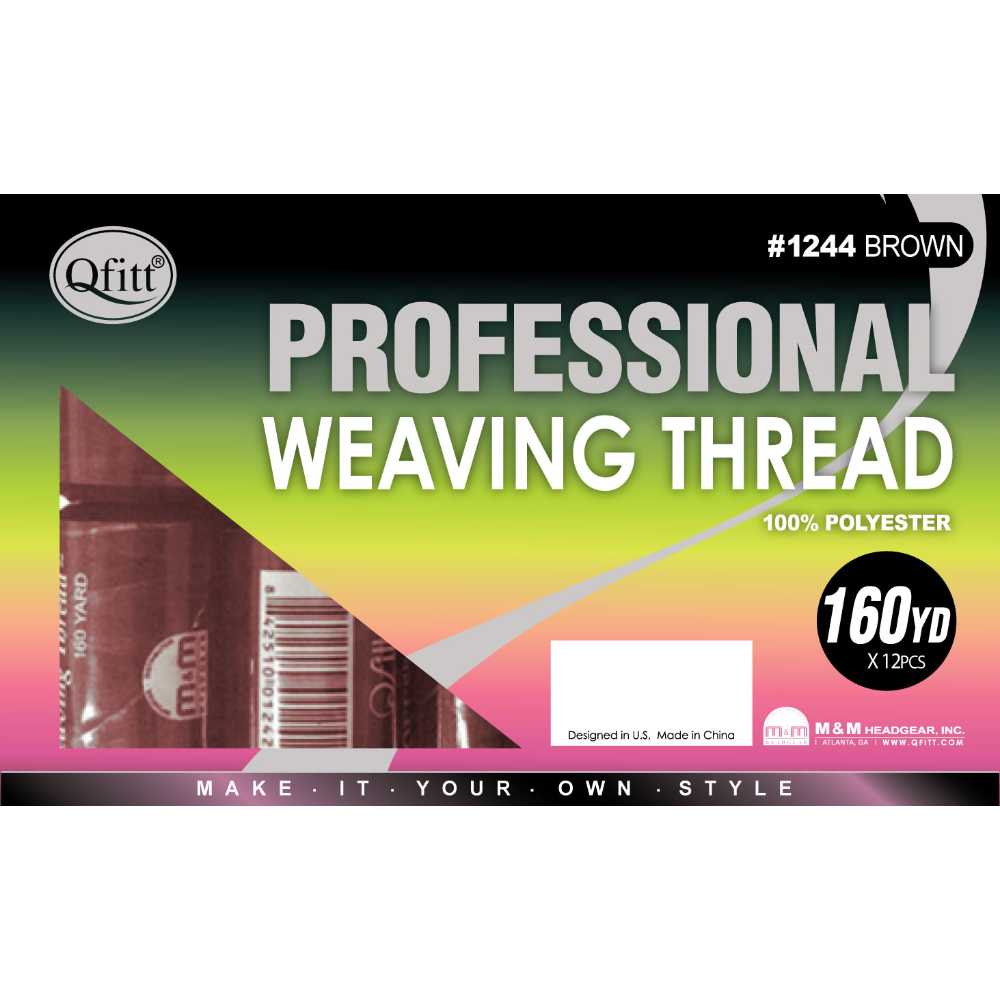 PROFESSIONAL WEAVING THREAD 160YD- 12PCS