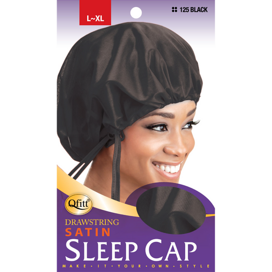 DRAWSTRING SLEEP CAP [BLACK]