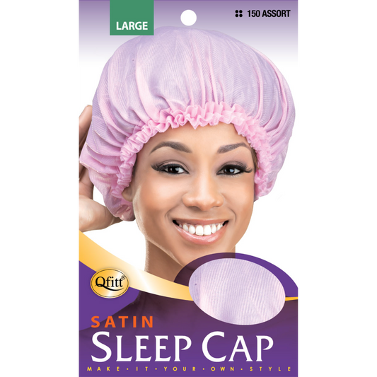 LARGE SATIN SLEEP CAP [ASSORT-12 PIECES SET]