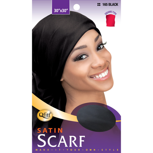 SATIN SCARF [BLACK]