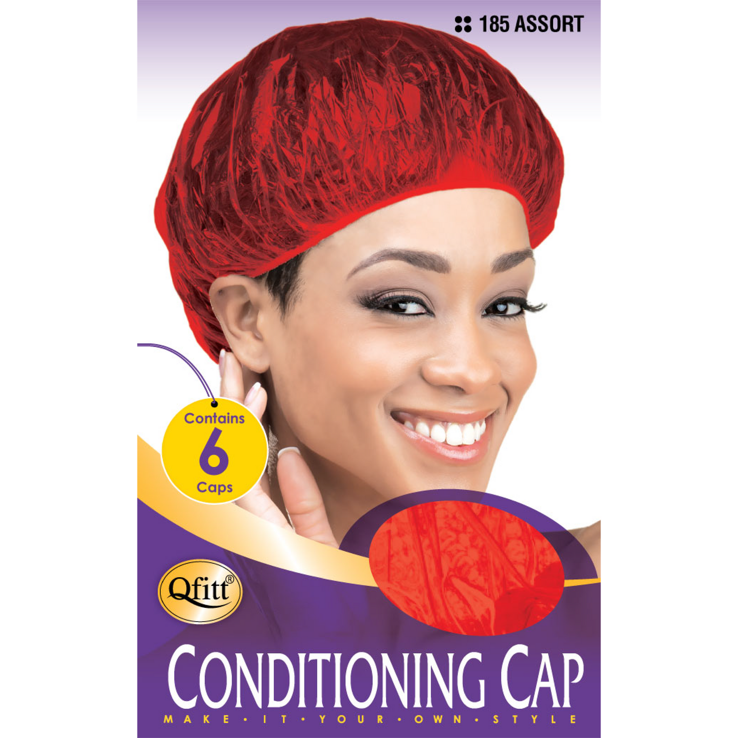 VINYL CONDITIONING CAP [ASSORT-12 PIECES SET]