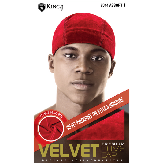 PREMIUM VELVET DOME CAP [ASSORT-12 PIECESE SET]