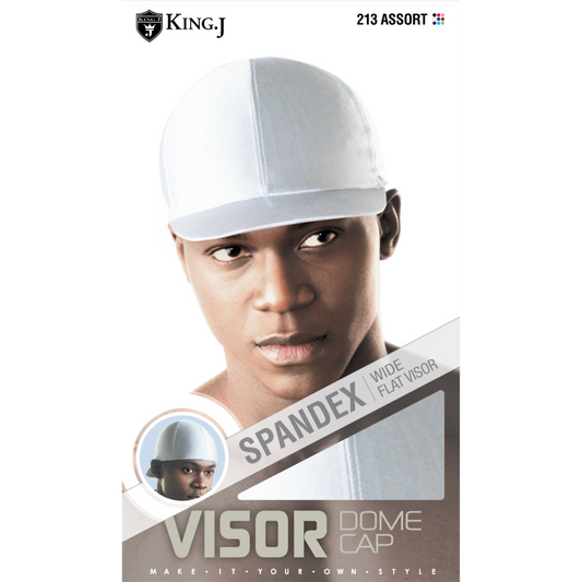 SPANDEX VISOR DOME CAP [ASSORT-12 PIECES SET]
