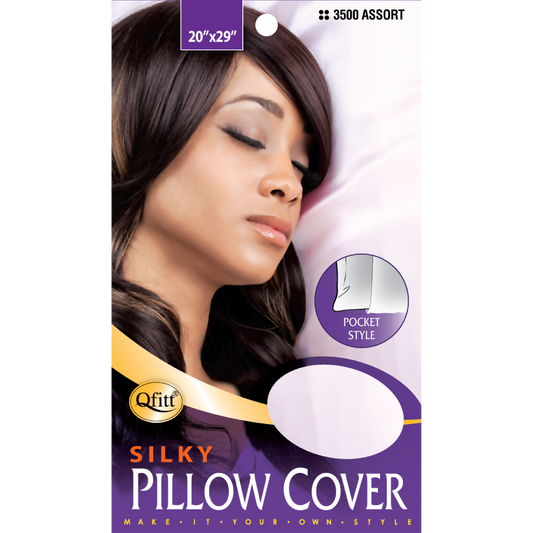 SILKY PILLOW COVER [ASSORT-12 PIECES SET]