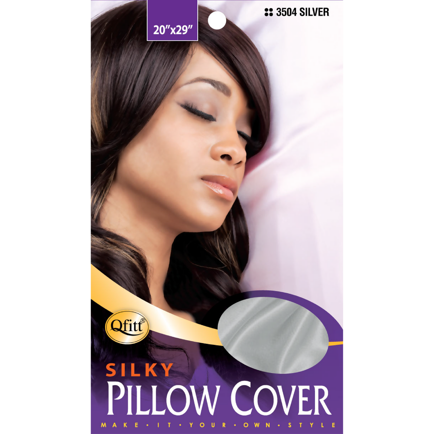 SILKY PILLOW COVER [ASSORT-12 PIECES SET]