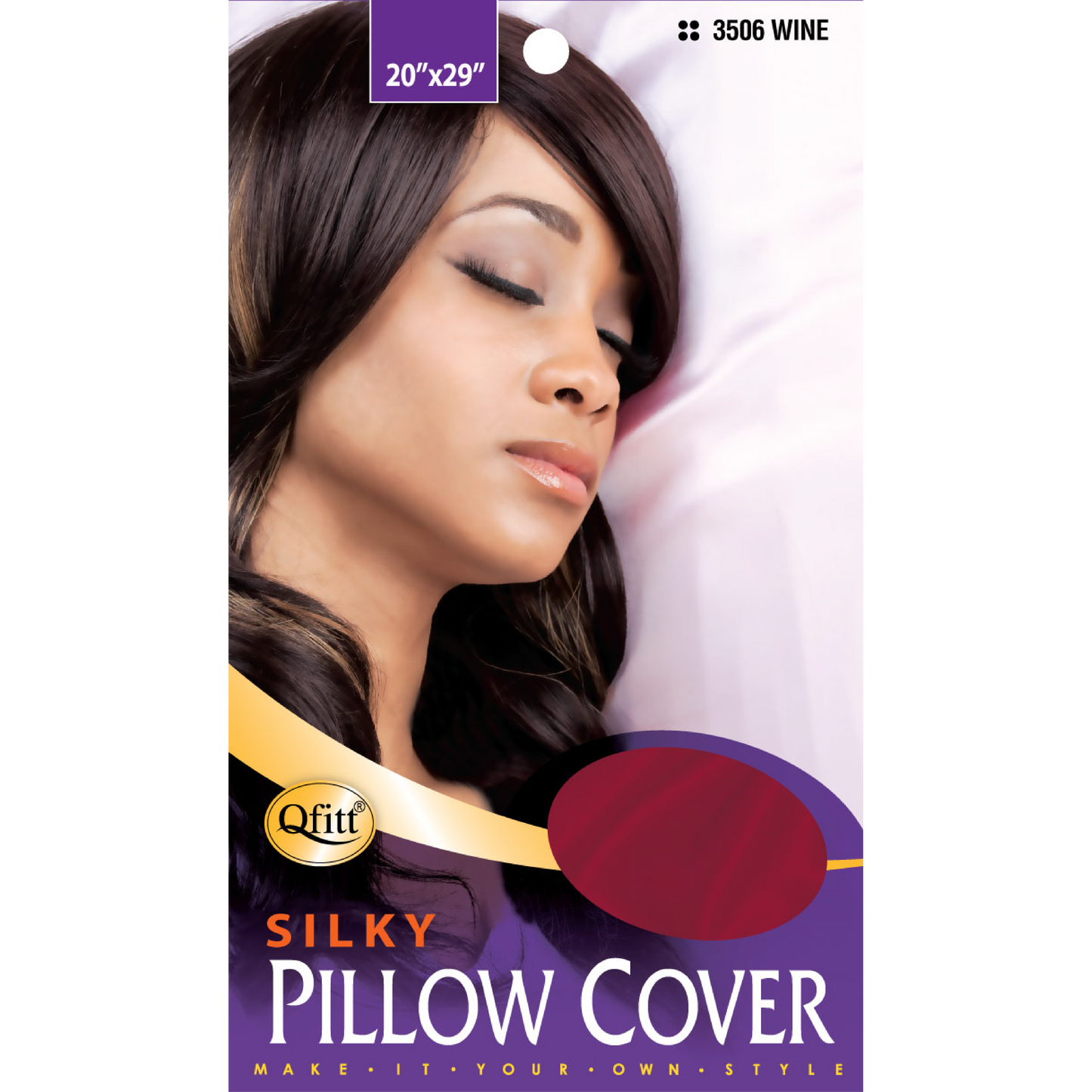SILKY PILLOW COVER [ASSORT-12 PIECES SET]