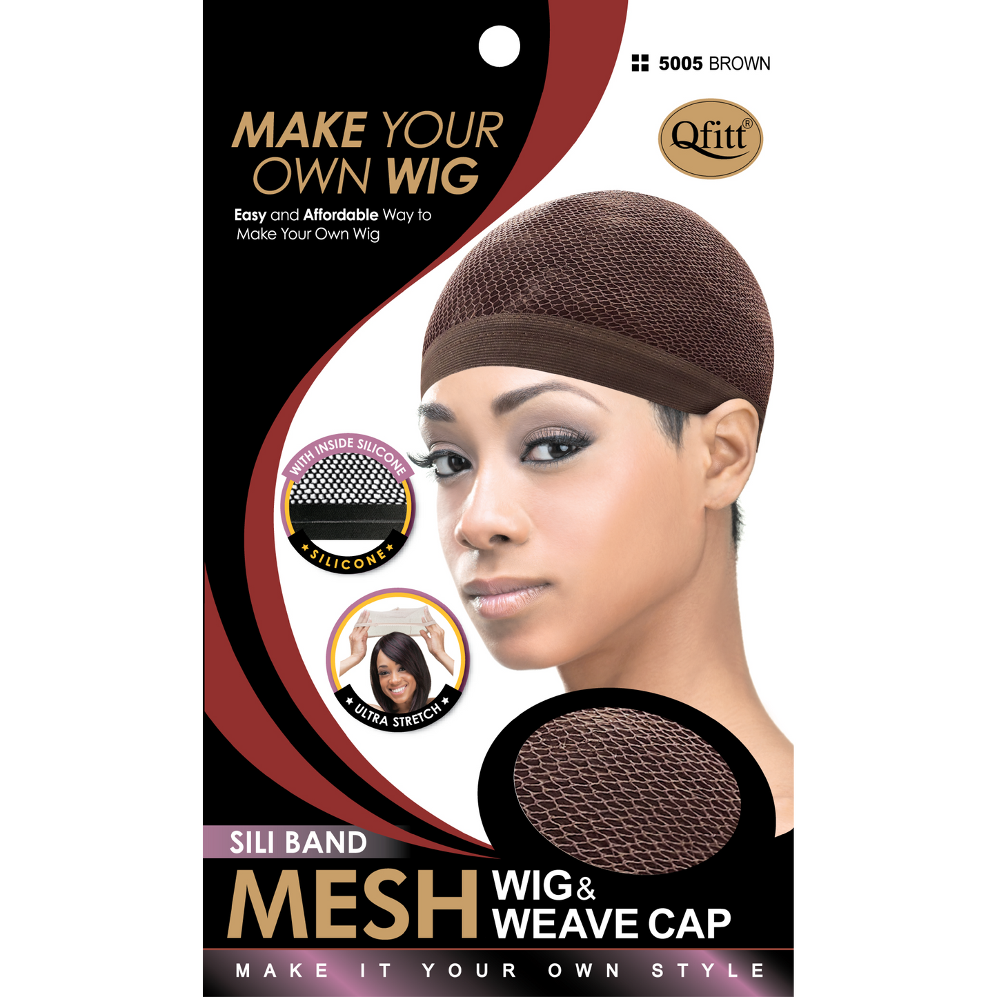 SILICONE BAND MESH WIG & WEAVE CAP