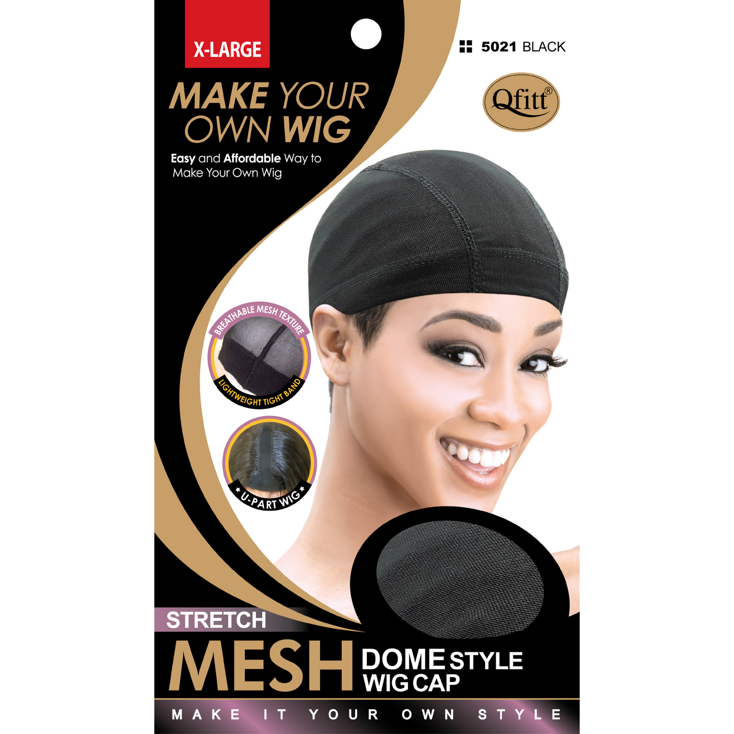 STRETCH MESH DOME STYLE WIG CAP