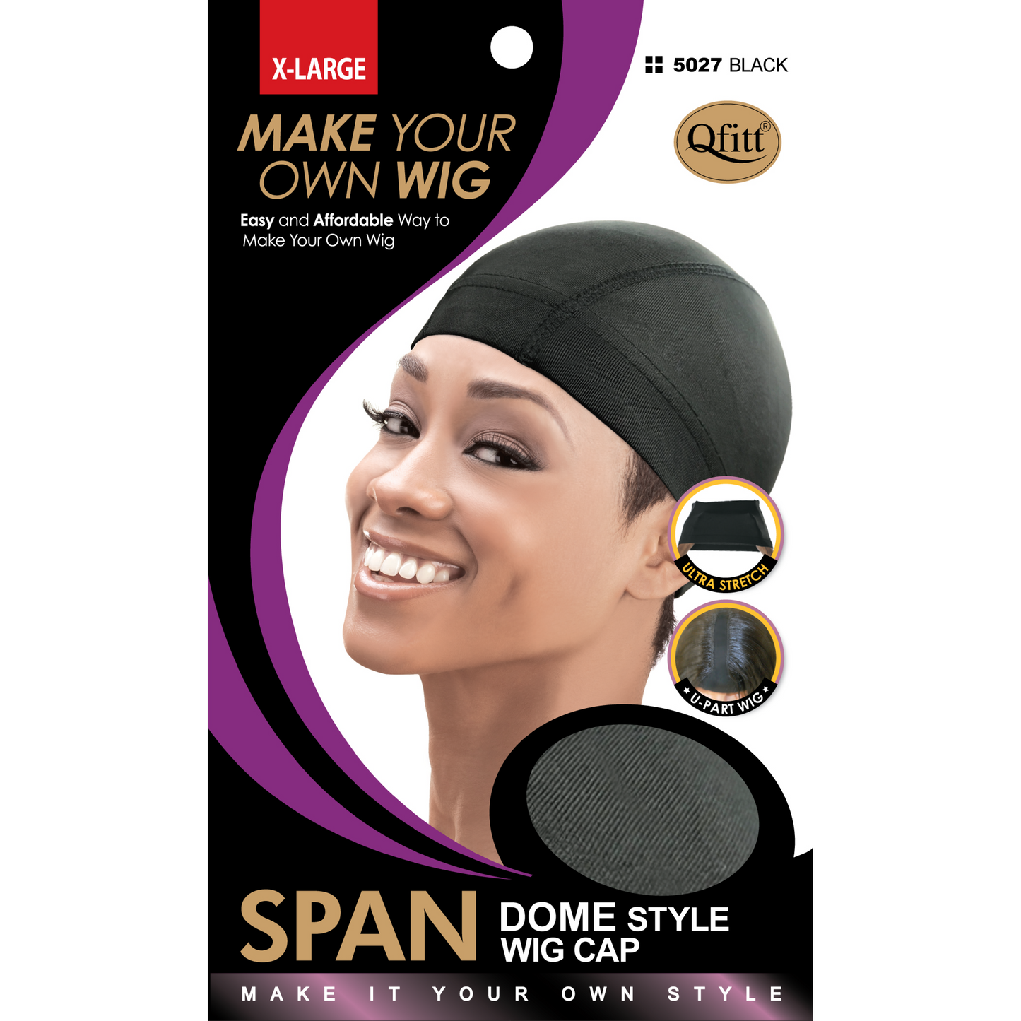 SPANDEX DOME STYLE WIG CAP