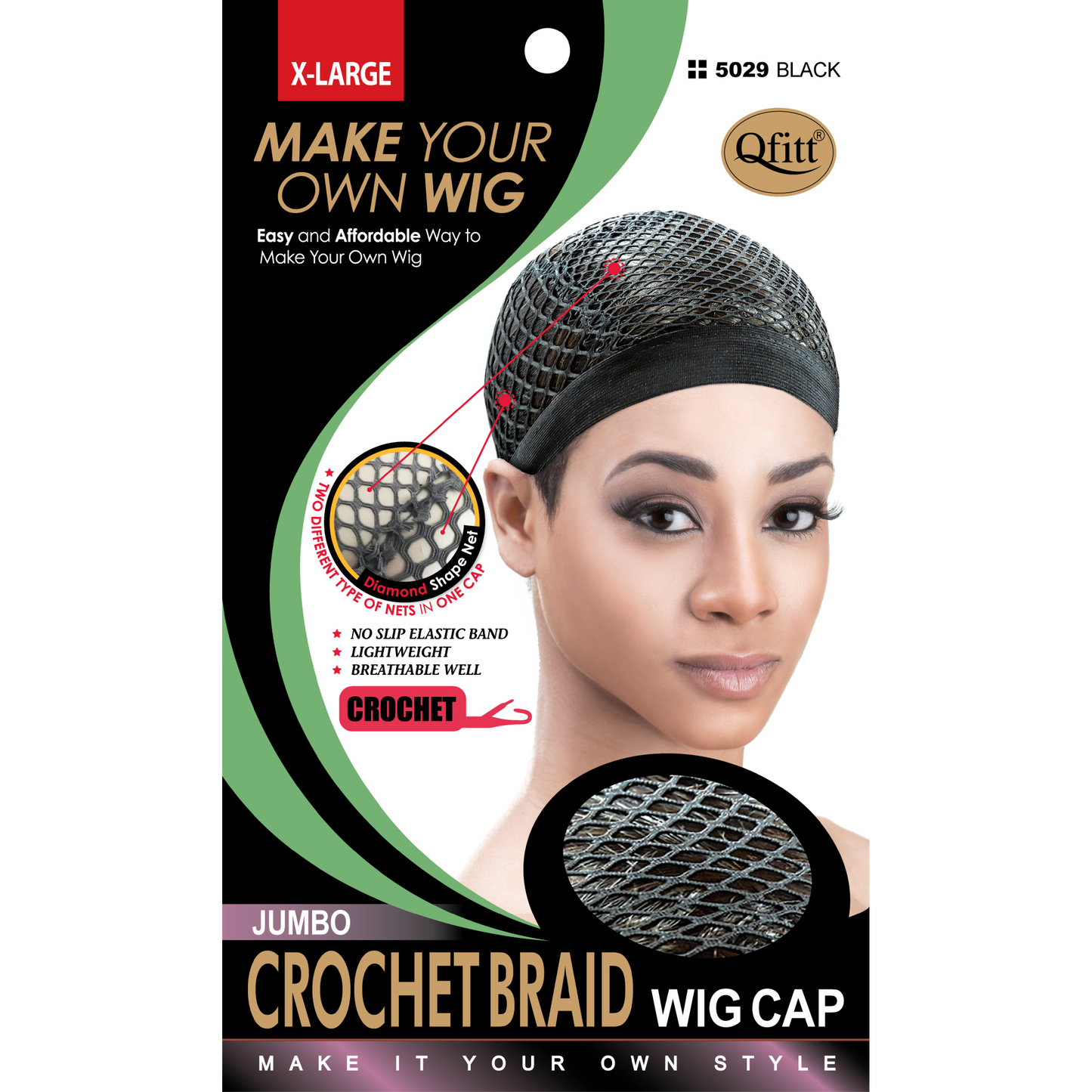 CROCHET WIG CAP