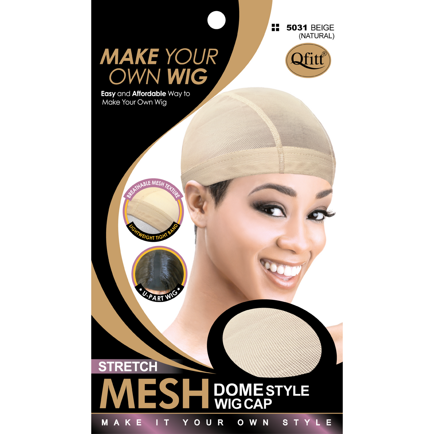 STRETCH MESH DOME STYLE WIG CAP