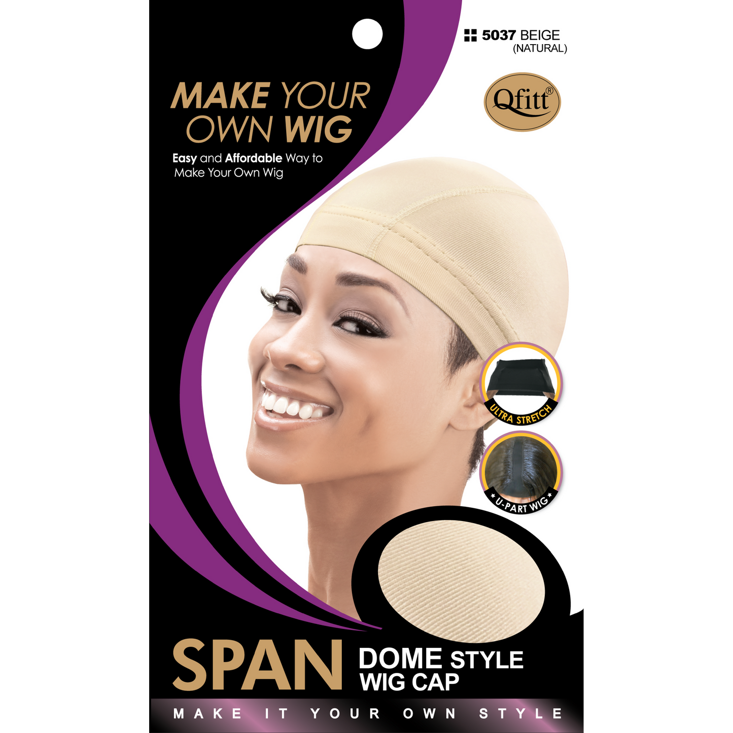 SPANDEX DOME STYLE WIG CAP