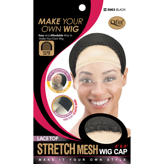 LACE TOP STRETCH MESH WIG CAP