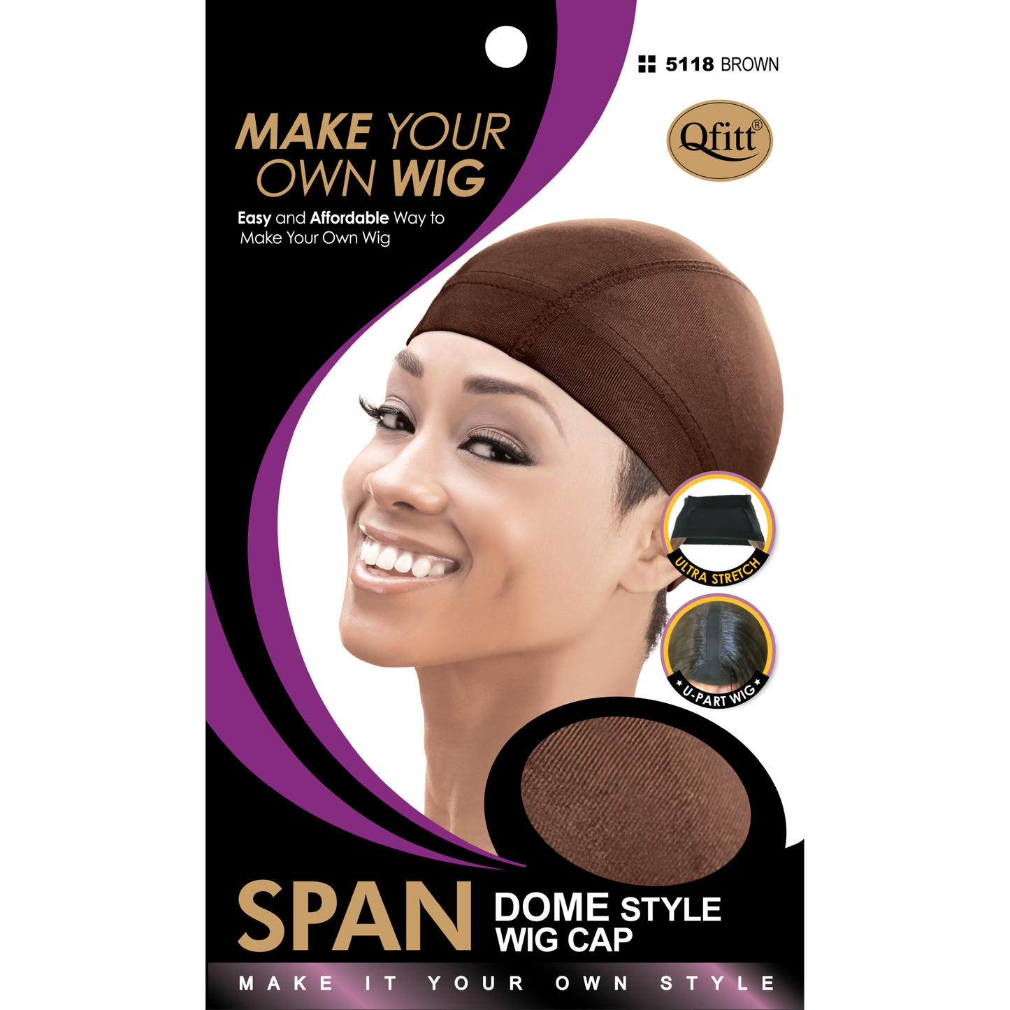 SPANDEX DOME STYLE WIG CAP
