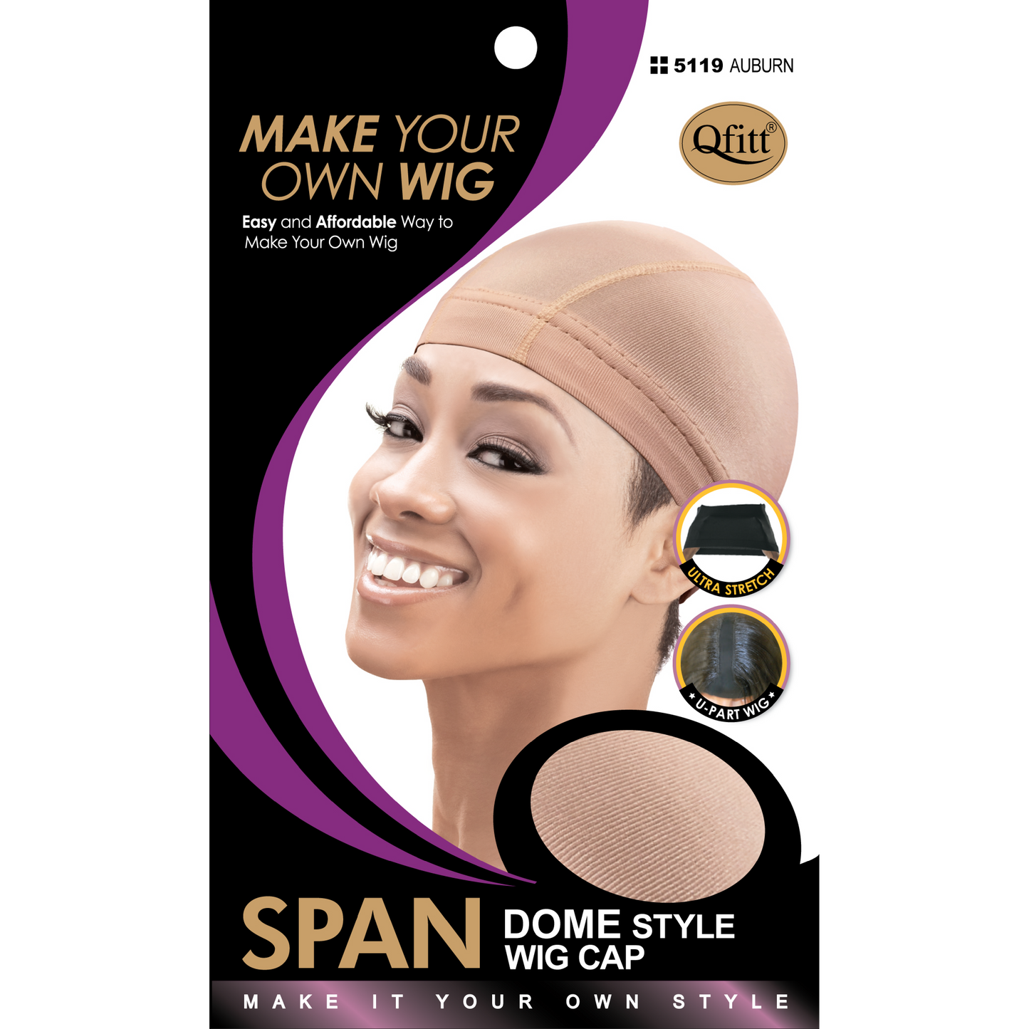 SPANDEX DOME STYLE WIG CAP