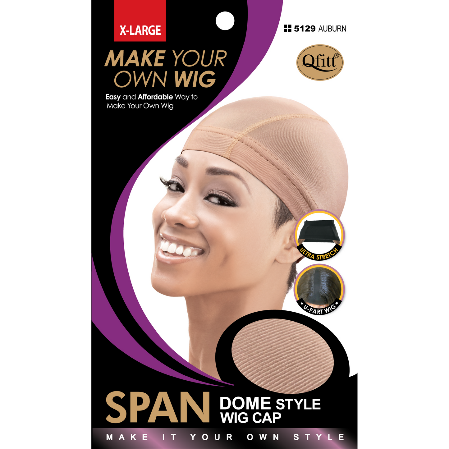SPANDEX DOME STYLE WIG CAP
