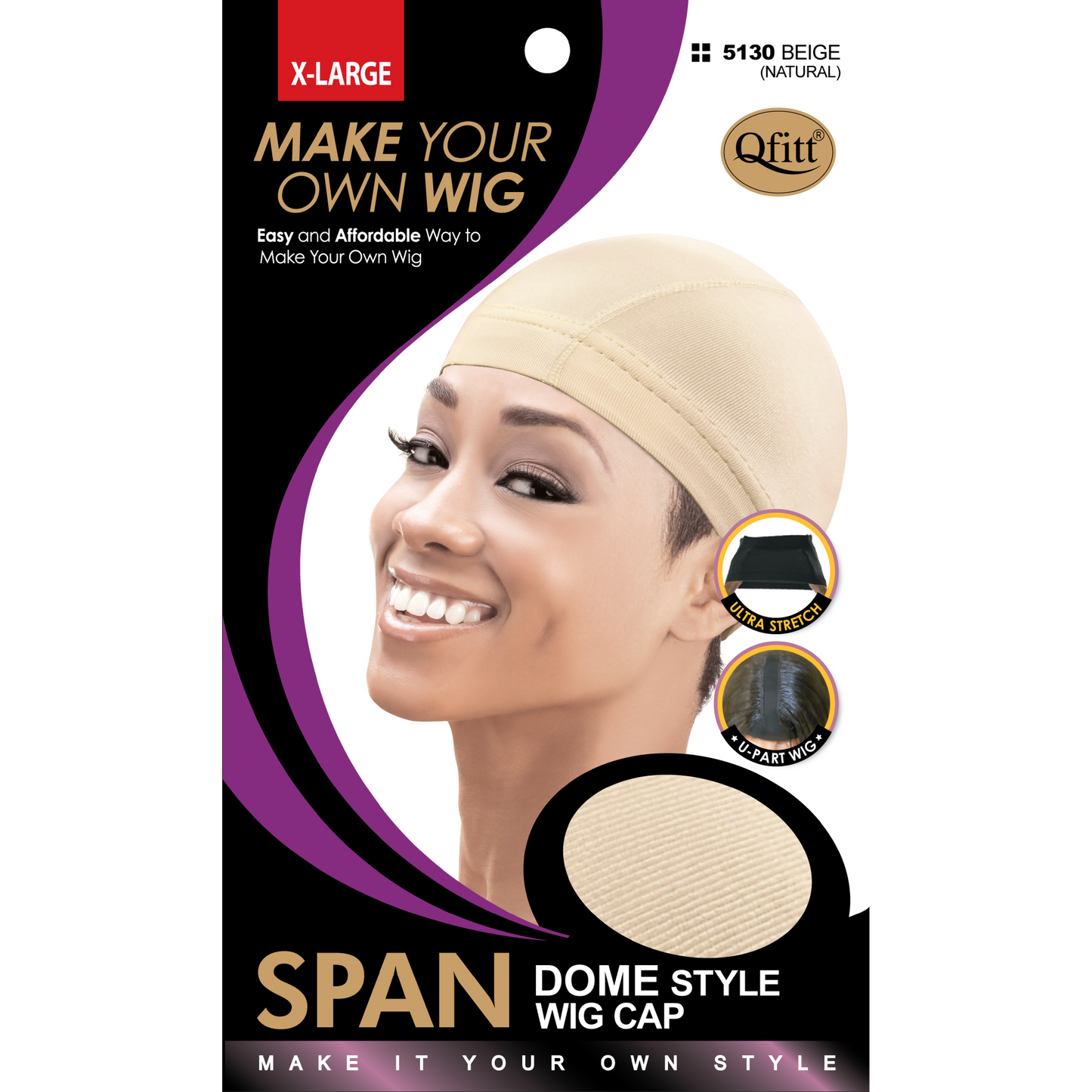 SPANDEX DOME STYLE WIG CAP