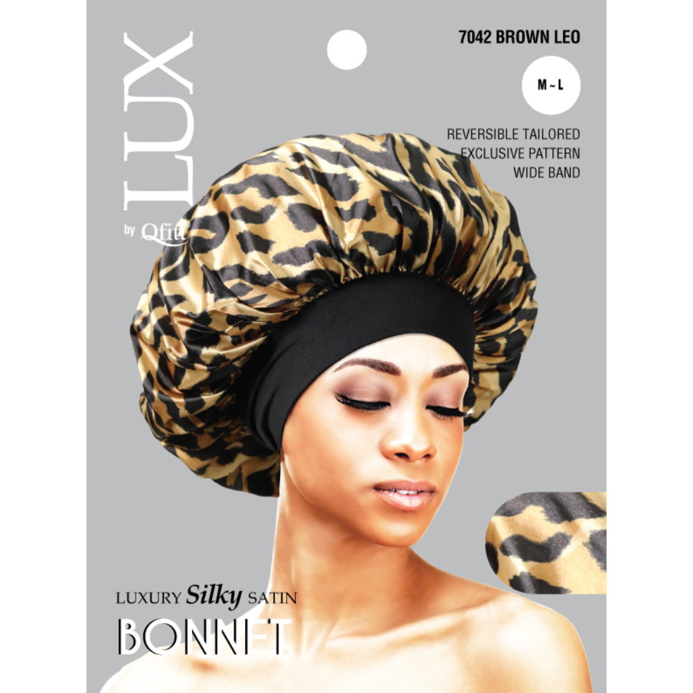 REGULAR LUXURY SILKY SATIN BONNET - PATTERN [ASSORT-6 PIECES SET]