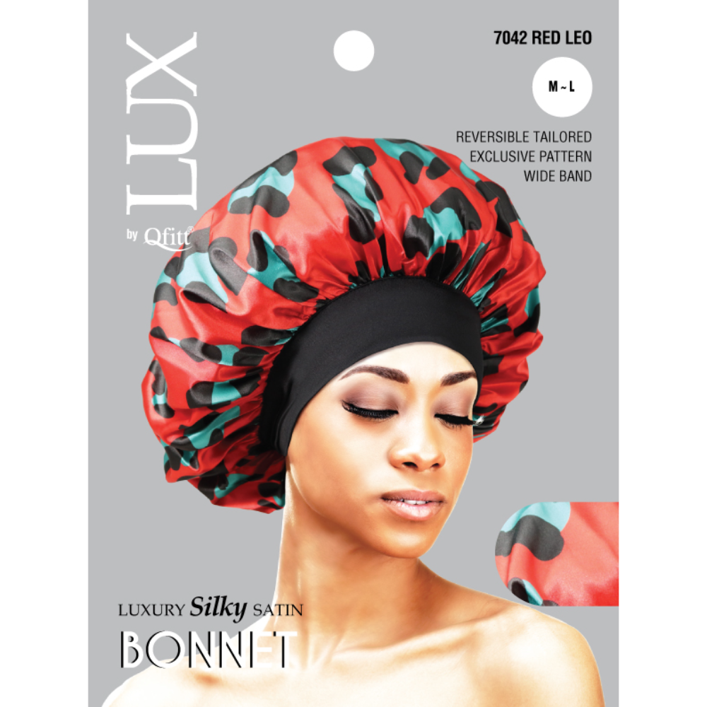REGULAR LUXURY SILKY SATIN BONNET - PATTERN [ASSORT-6 PIECES SET]
