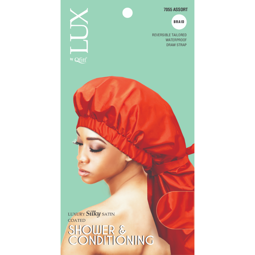BRAID LUXURY SILKY SATIN COATED SHOWER & CONDITIONING - SOLID [ASSORT-6 PIECES SET]