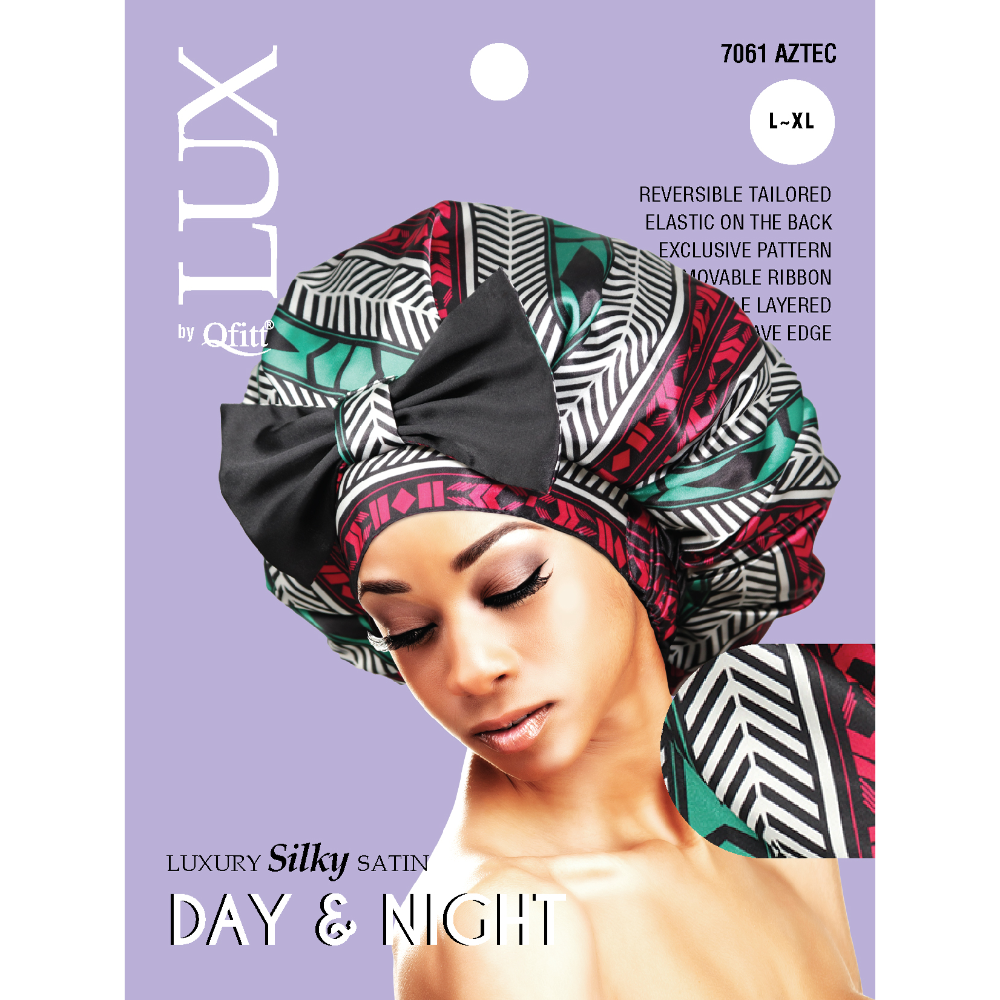 X-LARGE LUXURY SILKY SATIN DAY & NIGHT - PATTERN [AFRO-6 PIECES SET]
