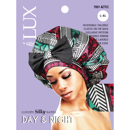 X-LARGE LUXURY SILKY SATIN DAY & NIGHT - PATTERN [AFRO-6 PIECES SET]