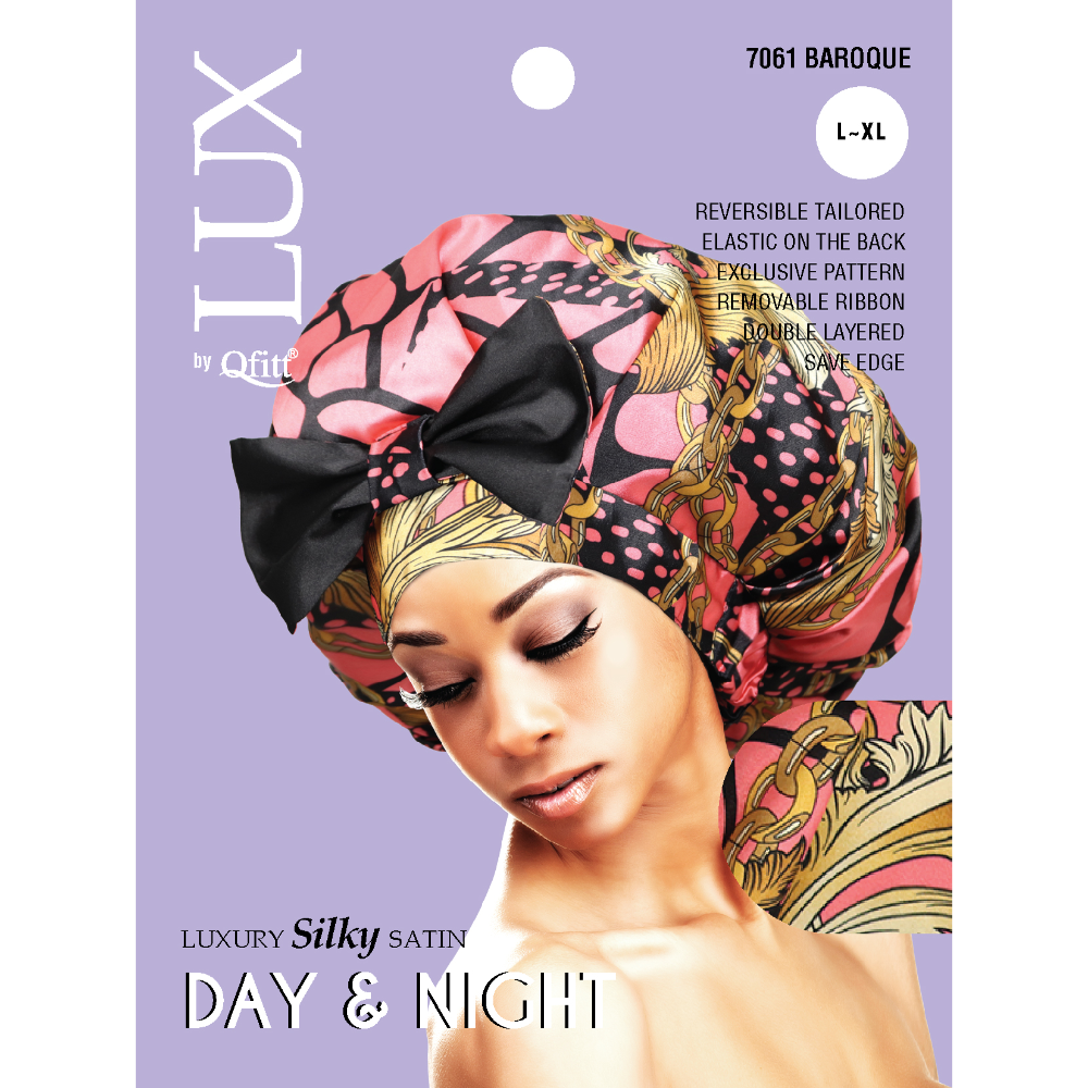 X-LARGE LUXURY SILKY SATIN DAY & NIGHT - PATTERN [AFRO-6 PIECES SET]