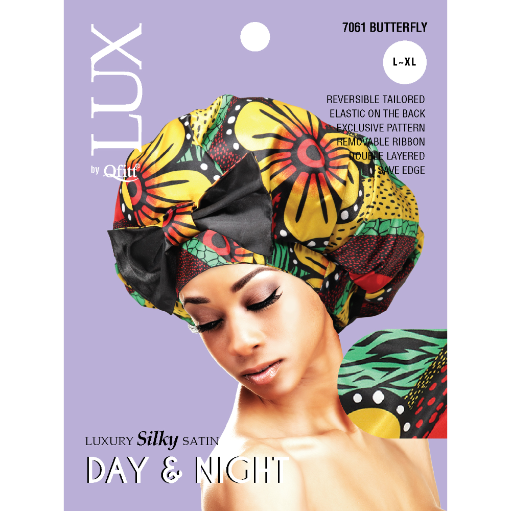 X-LARGE LUXURY SILKY SATIN DAY & NIGHT - PATTERN [AFRO-6 PIECES SET]