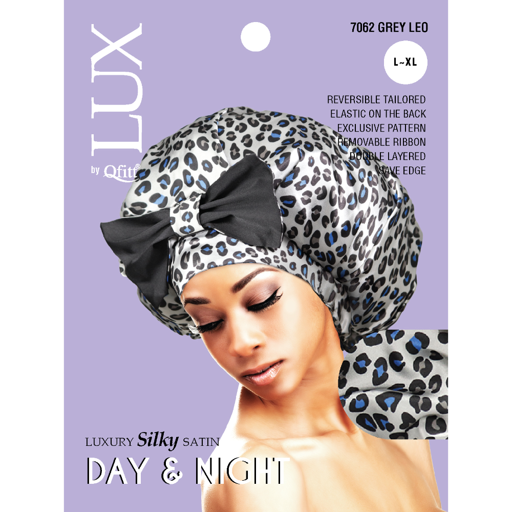 X-LARGE LUXURY SILKY SATIN DAY & NIGHT - PATTERN [LEOPARD-6 PIECES SET]