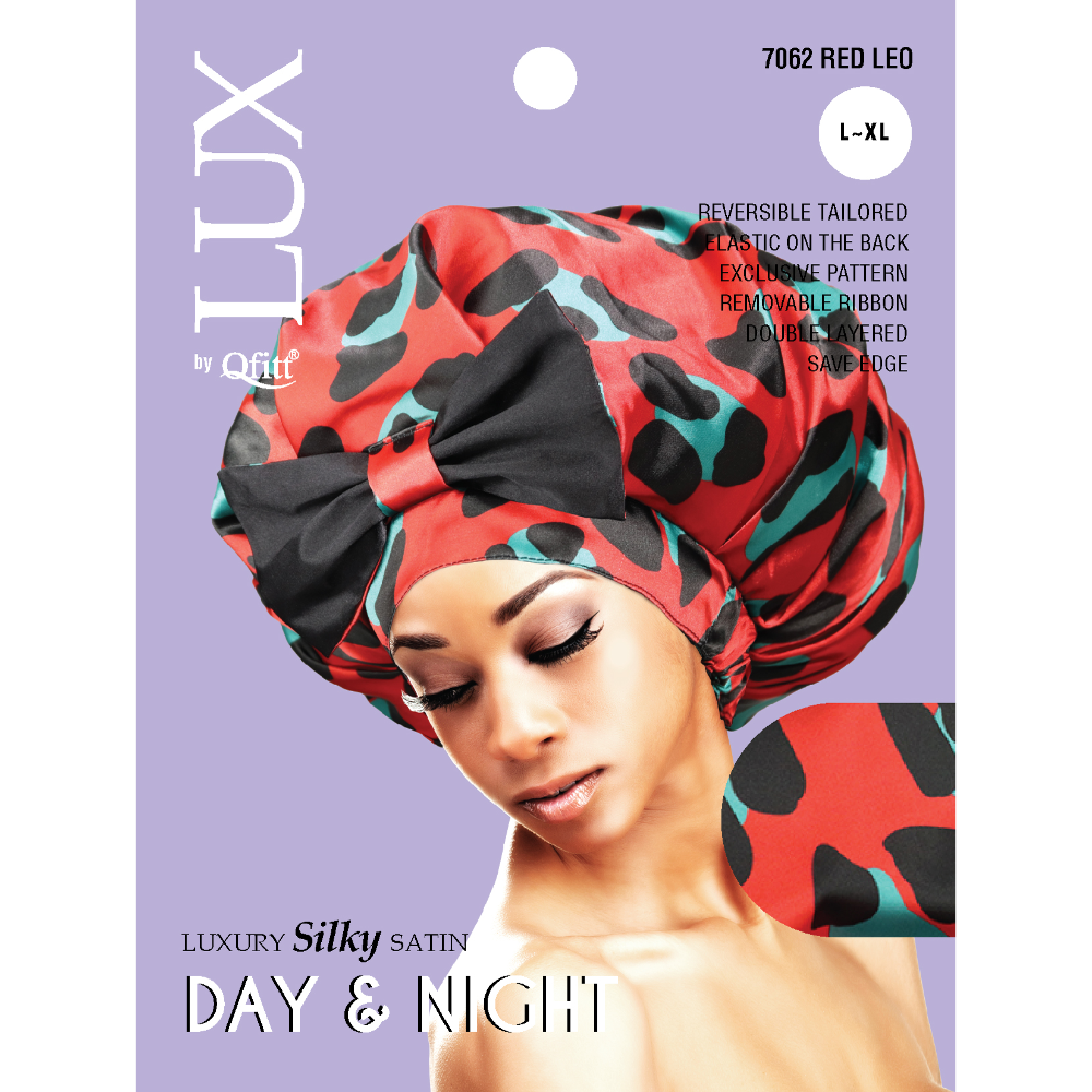 X-LARGE LUXURY SILKY SATIN DAY & NIGHT - PATTERN [LEOPARD-6 PIECES SET]