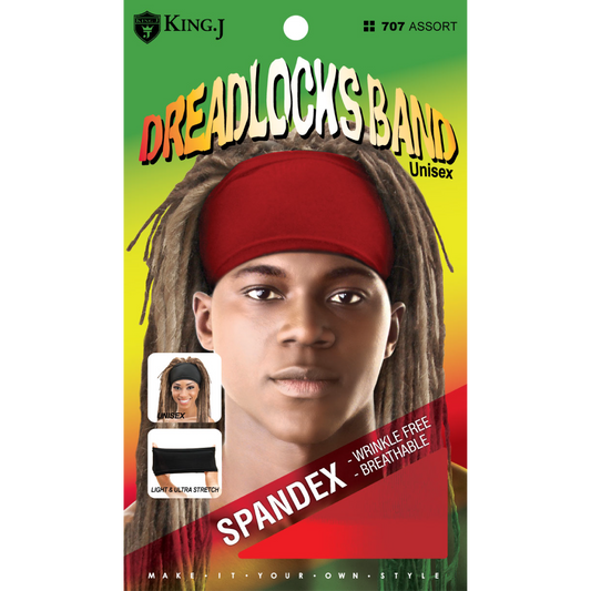 SPANDEX DREADLOCKS BAND [ASSORT-12 PIECES SET]
