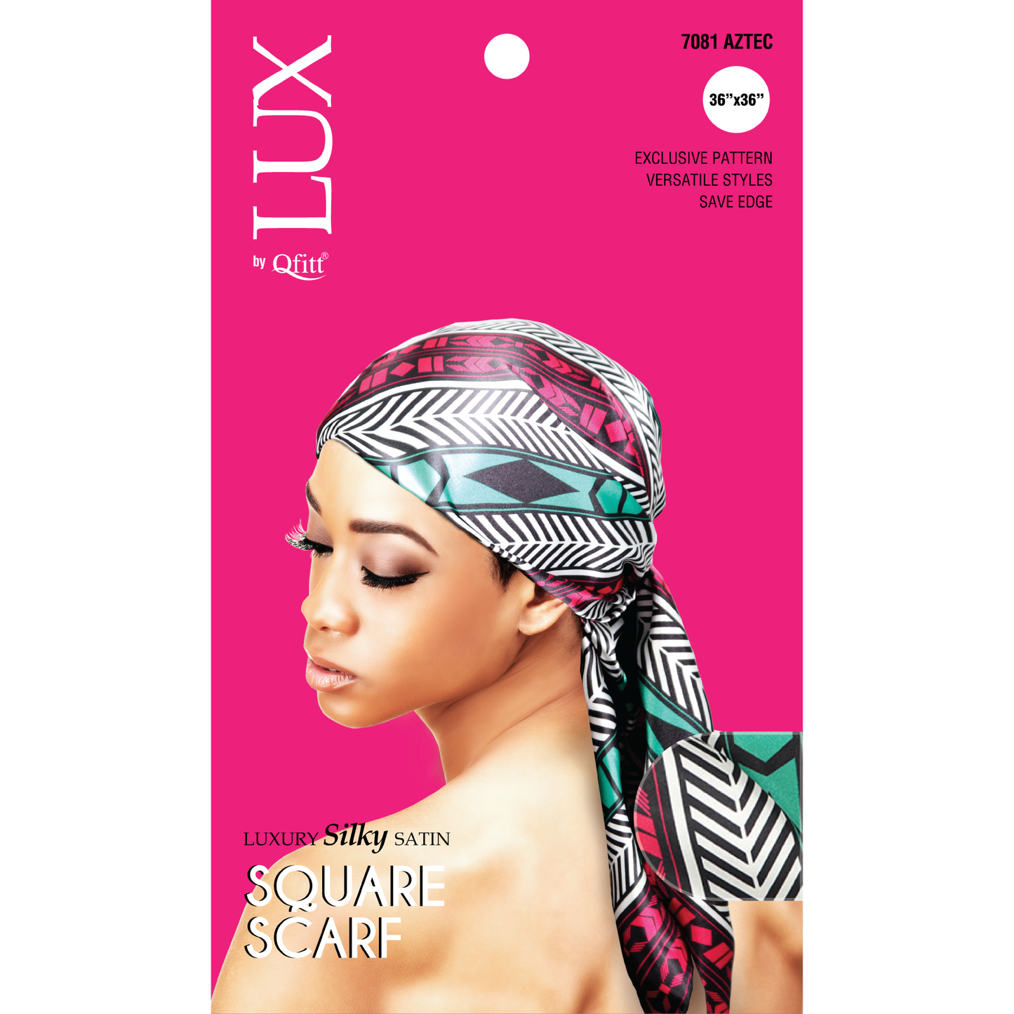 LUXURY SILKY SATIN SQUARE SCARF - PATTERN [AFRO-6 PIECES SET]