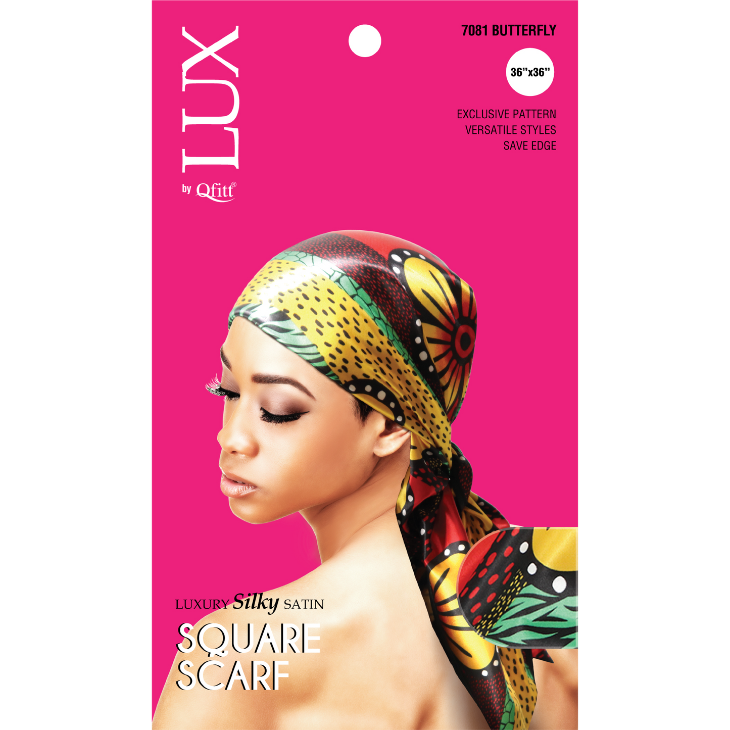 LUXURY SILKY SATIN SQUARE SCARF - PATTERN [AFRO-6 PIECES SET]