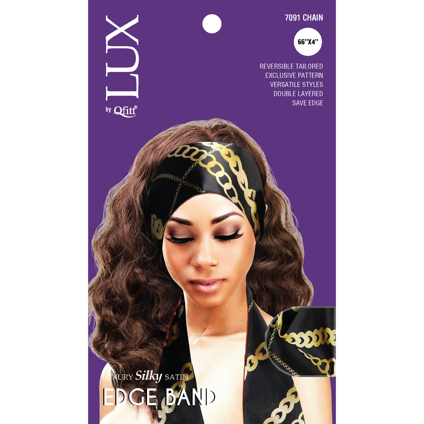 LUXURY SILKY SATIN EDGE BAND - PATTERN [6 PIECES SET]