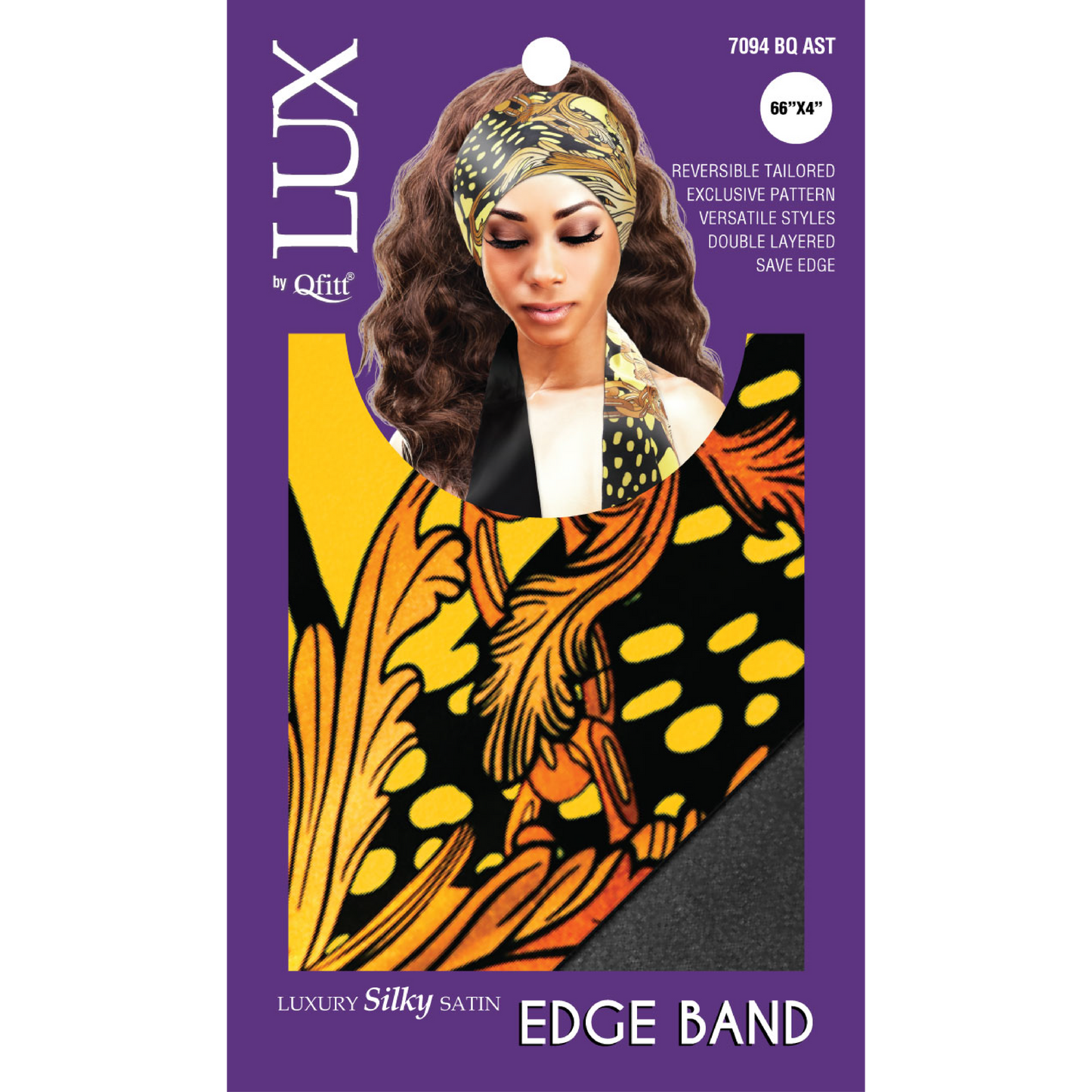 LUXURY SILKY SATIN EDGE BAND - PATTERN [6 PIECES SET]