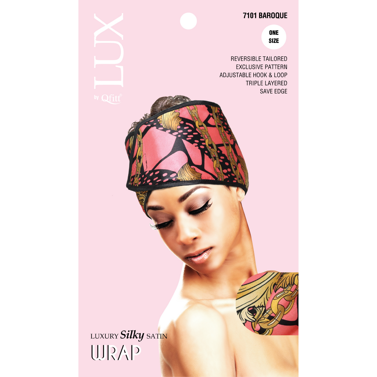 LUXURY SILKY SATIN WRAP - PATTERN [AFRO-6 PIECES SET]