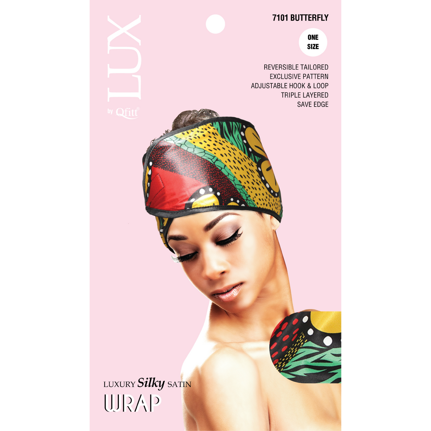 LUXURY SILKY SATIN WRAP - PATTERN [AFRO-6 PIECES SET]